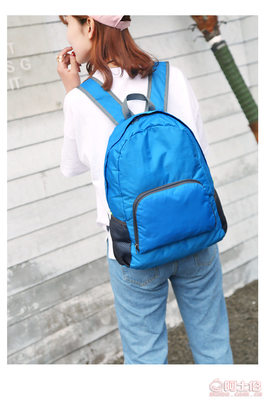 【2017新款女雙肩包廠家批發定制超輕防水旅行包公司禮品贈送收納包851】高碑店市泗莊弘盛箱包加工廠 - 產品庫