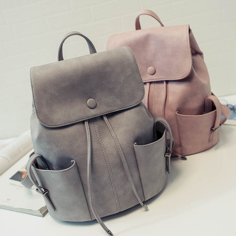 獅凡尼新款韓版大容量雙肩包女包流蘇背包時尚單肩雙肩休閑旅行包女包秋冬上新 黑色