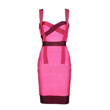 廣東廠家供應歐美風格性感單肩漸變拼色時尚晚裝禮服